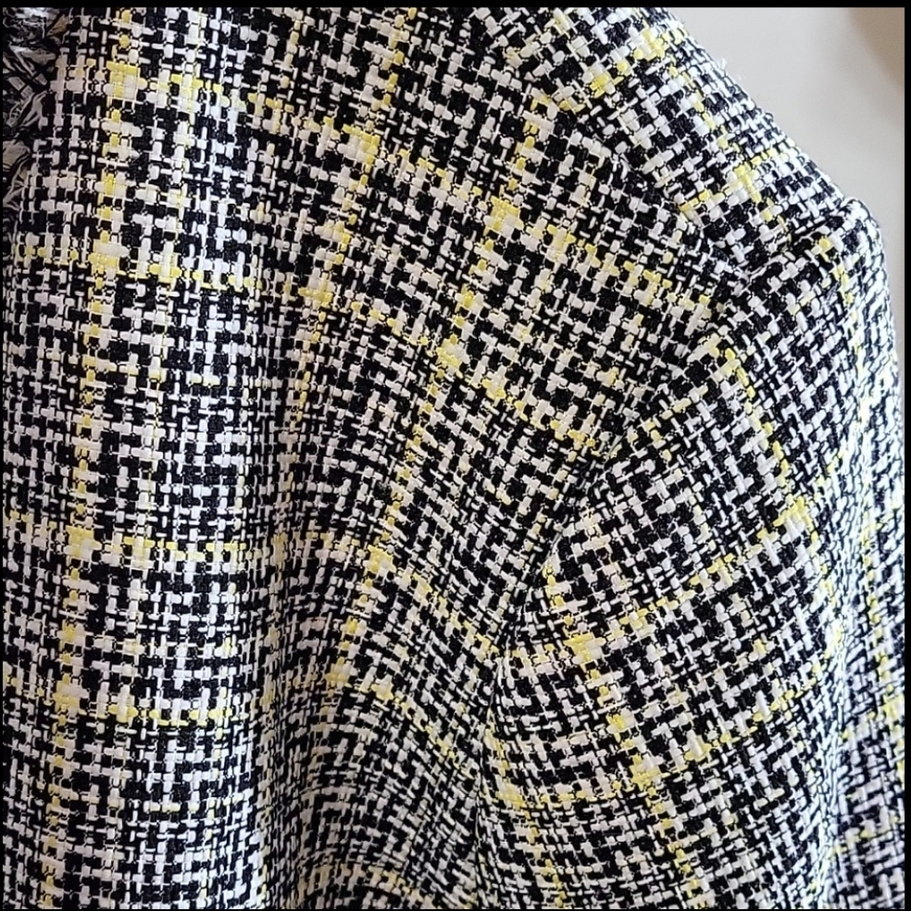 Kasper Plus Size Tweed Fringe-Trim Open-Front Blazer 22W - Picture 7 of 7